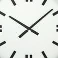 thumbnail image 5 of Mercana Derby 24" Round Oversize Black and White Metal Modern Wall Clock, 5 of 6