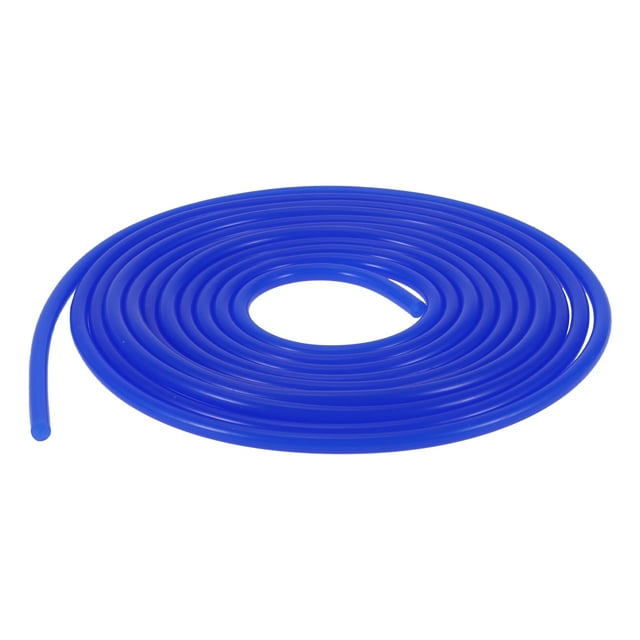 Manguera de vacío de silicona Unique Bargains para línea de vacío automotriz, alta temperatura, 15Ft, 1/16" 2mm ID, 2.5mm de grosor, 1 pieza azul, presión máxima de 130PSI