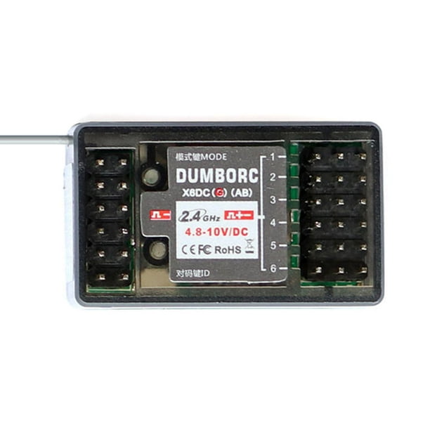 Receptor de sistema RC Distancia de control de 400 m para X4 X5 X6 X6P Barco RC (X6DCG) JShteea libre de BPA