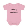 thumbnail image 2 of NO RULES @ GRANDMAS (ONESIE) (BLACK) Infant Baby Rib Bodysuit, 2 of 4