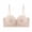 Beige, variant on Women Jelly Strapless Front Closure Bra Wireless Padded Bralette With Removable Spaghetti Straps Beige M