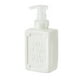thumbnail image 2 of Bote dispensador de gel desinfectante | Dispensador de jabón de plástico recargable con bomba 19x8x5cm | Encimera de baño y cocina | Blanco Beige Transparente | Recipiente líquido multipropósito a, 2 of 6