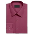 thumbnail image 2 of Men's Long Sleeve Regular Fit Collared Cotton Blend Pocket Lightweight Adult Dress Shirt, 2 of 2