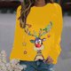 thumbnail image 1 of Pntutb - Sudadera con estampado navideño de manga larga para mujer, informal, a la moda, blusa Pntutb Pntutb-1236, 1 of 6