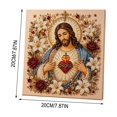 thumbnail image 7 of Stijggn Christmas Diamond Art Painting Kit Santa Claus Table Top Diamond Painting, Shaped Crystal Wooden Merry Christmas Diamond Art Desktop Ornament for New Year Xmas Office Home Decoration Gifts, 7 of 7