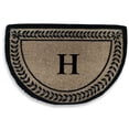 thumbnail image 6 of A1 Home Collections LLC Leaf Decorative Border Monogrammed Doormat, 6 of 7