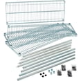thumbnail image 3 of Nexel VP18487NC 18 x 48 x 74 in. 4 Tier Economy Wire Shelving Starter Unit, Nickel Chrome, 3 of 7