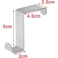 thumbnail image 2 of Ganchos de puerta de acero inoxidable de 12 piezas para puerta y cajón (2 - 4,5), 2 of 4