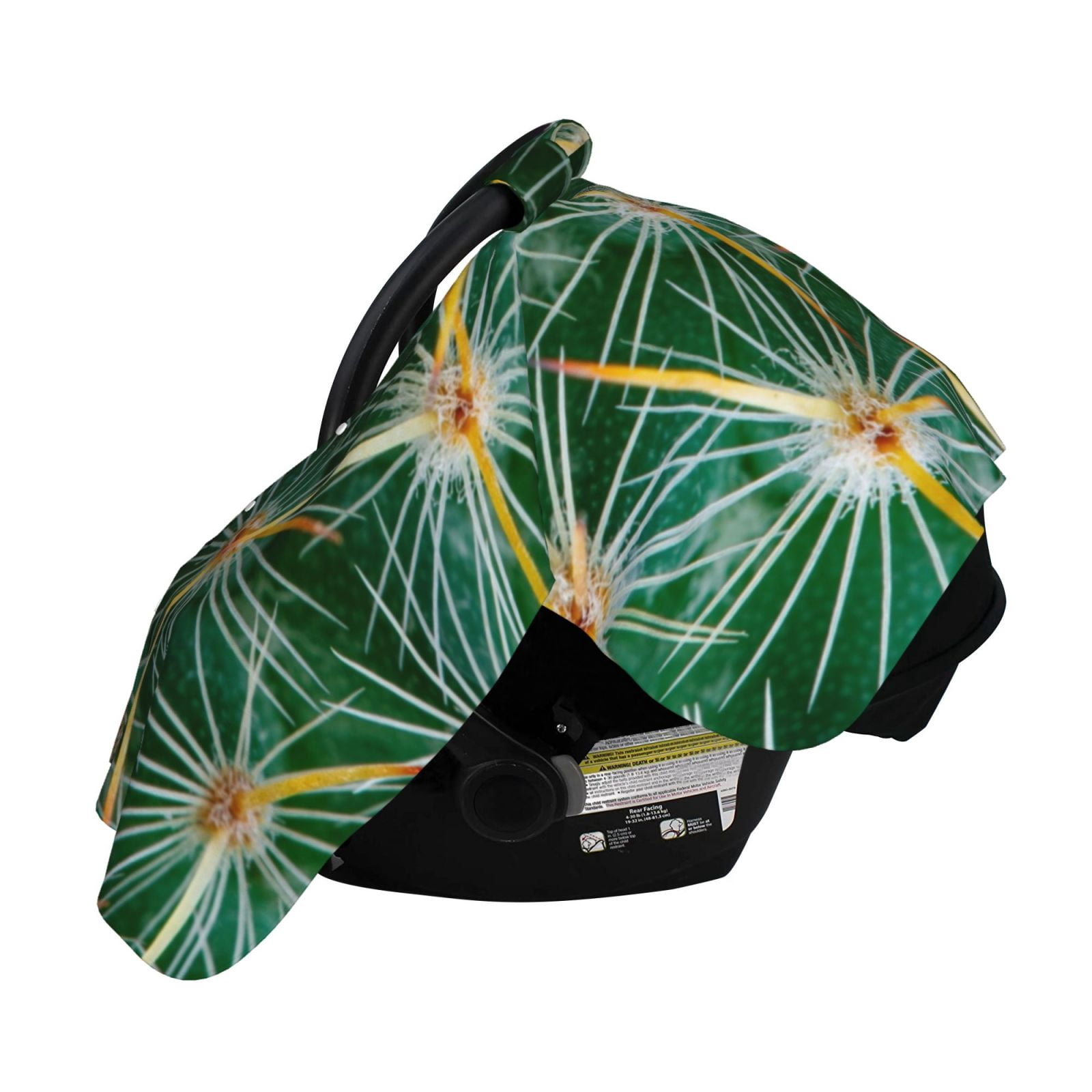 Naloa Thorns Of Macro Cactus Baby Car Seat Cover, Breathable Baby Carrier Cover, Multiuse Baby Carrier Cover & Nursing Breastfeeding Cover
