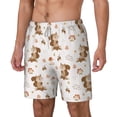 thumbnail image 2 of Balery Fall Squirrel Mens Swim Trunks Swim Shorts for Men Quick Dry Inseam Beach Shorts with Compression Liner Pocket-Medium, 2 of 9