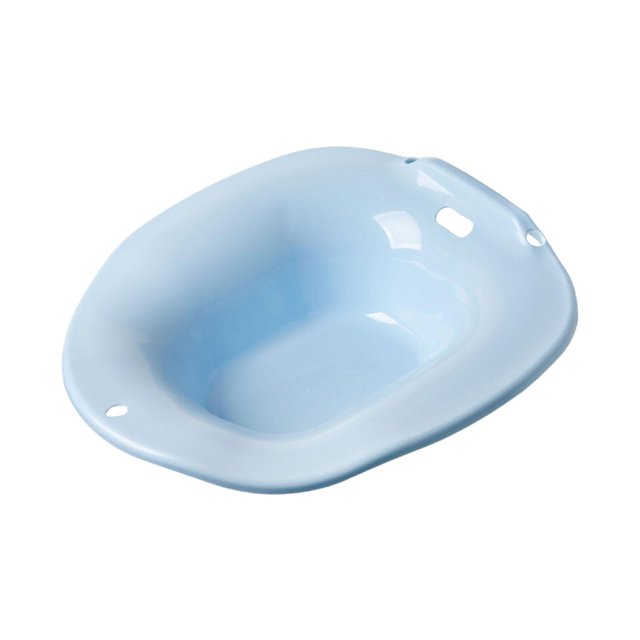 Bunblic Sitz Bath Versatile Wide Seat Sturdy Easy Storage Home Use Ergonomic Soaking Blue pp