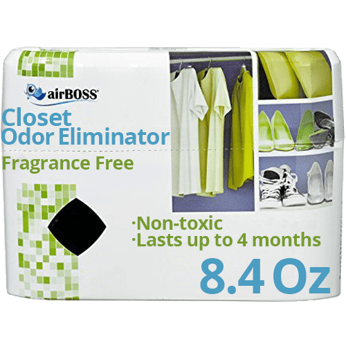 Airboss Charcoal Closet Odor Eliminator Black Air Freshener Dandk