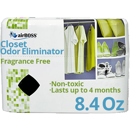 Airboss Closet Odor Eliminator Fragrance Free Odor Control 8 4 Oz