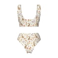 thumbnail image 5 of Daiia Happy Easter Women's Bikini Set Two Piece Swimsuit High Waisted Bikini Adjustable Straps Bikini Perfect for Beach, Pool, and Summer Vacation-, 5 of 9