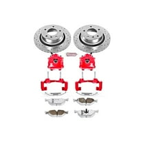 PowerStop Rear Z26 Street Warrior Brake Pad and Rotor Kit with Red Powder Coated Calipers Fits: BMW Select Models KC962-26