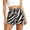 Black, variant on TEAJOPSUU Summer Zebra Print Shorts for Women Loose Drawstring Beach Shorts Casual Loungewear Flowy A-Line Shorts Black