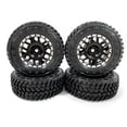 thumbnail image 1 of Llantas de plástico resistentes al desgaste Bewildely para coche teledirigido Axial SCX24 Crawler RC 1/24 Negro, 1 of 6
