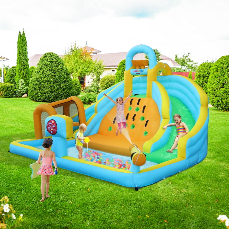 Water Slide Forest Bouncer Inflatable Play Centre Water Slide - Main Image