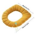thumbnail image 4 of Msgweeeg Toilet Seat Warmer Toilet Seat Cover Household Toilet Mat Washable Toilet Seat Cover Can Be Used To Sit Toilet Mat Cover Knitted Warm Toilet Cover, 4 of 5