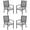 Grey, variant on May in Color Patio Dining Chair Set of 4, Aluminum Outdoor Dining Chairs with Waterproof Cushions, Metal Outdoor Patio Furniture Seating for Porch, Balcony, Deck, Backyard, Gray