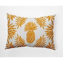 E by Design Pineapple Leaves Indoor/Outdoor Lumbar Throw Pillow