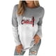 thumbnail image 1 of Camisas Navideñas Para Mujer Tops de Manga Larga Moda O-Cuello Blusa Gradiente Sudor Odeerbi ODB208252, 1 of 9