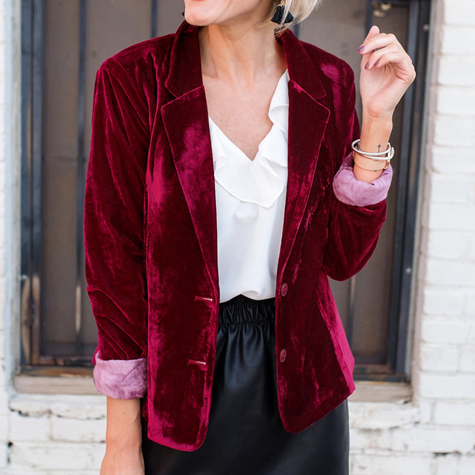 Victoria Velvet Jacket - Claret – WYSE London