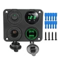 thumbnail image 3 of Dual USB Charger for Boat Marine RV Truck Camper Vehicles 12V Cigarette Lighter 4 In 1 Car Charger 4.2A Voltmeter ON-OFF Switch ,Enhanced Security, 3 of 6