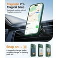 thumbnail image 6 of CANSHN Magnetic Compatible with iPhone 17 Pro Case, Upgraded [Full Camera Protection] [Compatible with Magsafe] [Translucent Matte] Shockproof Protective Phone Case Cover 6.3 Inch - Deep Green, 6 of 7