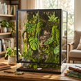 thumbnail image 1 of Gaderth 170 L Tall Glass Reptile Terrarium, 18x18x36 Inch Reptile Tank with Double Hinge Doors, Top Screen Ventilation, Watertight Base, Anti Escape Lock for Reptile Amphibian Pets, 1 of 8