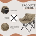 thumbnail image 5 of Andeworld Oversized Cotton Camping Chair,Floding Camp Lounge Chairs for Adluts,Heavy-Duty to 330Lbs,Khaki, 5 of 8
