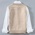thumbnail image 2 of Men's V Neck Cable Knit Sweater Vest Sleeveless Pullover Casual Office Top, 2 of 4