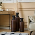 thumbnail image 2 of YIYADO Handwoven PVC Rattan Vases, Set of 3 Brown Floor Standing Home Decor Vases, 27.56" 23.62" 19.69" Tall Farmhouse Decoration Vases, 2 of 6