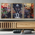 thumbnail image 3 of wall26 Framed Canvas Print Wall Art Set Spray Paint Woman Egyptian Ankh Graffiti &amp; Street Art Comic Book Illustrations Modern Art Urban Portrait for Living Room, Bedroom, Office - 16"x24&quo, 3 of 5