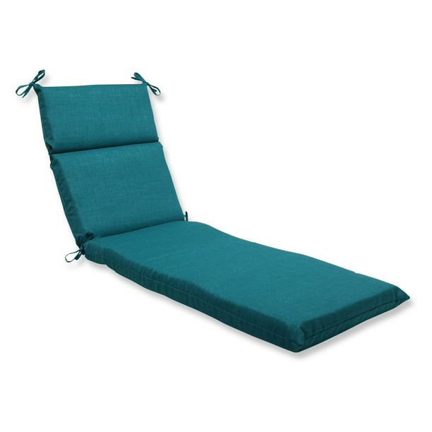 Pillow Perfect Outdoor/ Indoor Rave Teal Chaise Lounge Cushion