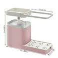 thumbnail image 4 of ziyahi Kitchen Press Soap Dispenser Automatic Detergent Box Drain Sink with Towel Bar Shelf Sponge Holder, 4 of 8