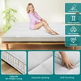thumbnail image 4 of SUNYRISY Japanese Floor Futon Mattress, 4" Thicken Roll up Sleeping Mattress Tatami Mat Sleeping Foldable & Portable Lounger Floor Bed, Twin Full Queen, 4 of 6