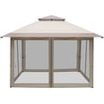 thumbnail image 1 of VINGLI Pop Up Canopy Tent 12 x 12ft with Removable 4 Meshwalls & Portable Rolling Carrying Bag, Patio Gazebo Party Tent Outdoor Folding Canopy Tent, 1 of 7