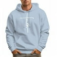 thumbnail image 5 of Men's Cotton FAITH LETTERS Hoodie 330g Thick Pocket Hood, 5 of 16