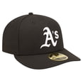 thumbnail image 3 of Men's New Era Black Athletics Low Profile 59FIFTY Fitted Hat, 3 of 6