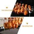 thumbnail image 2 of KAKOWELY Chicken Leg Wing Rack Stainless Steel Chicken Leg Rack Household Roast Stand Barbecue Tool,13.78X"X5.71"X4.72", 2 of 5