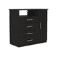 thumbnail image 3 of Cómoda para Recámara Excelsior Wengue 4 Cajones y Puerta Mueble Organizador Multifuncional, 3 of 5