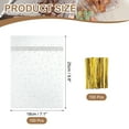 thumbnail image 2 of Uxcell 100 Count Clear Treat Bags, Valentines Cookie Bags White 9.8" x 7.1", 2 of 6