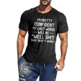 thumbnail image 2 of SZXZYGS T Shirts pour Femmes Graphique Vintage V Cou 2023 Tendance Lettre Impression Manches Courtes Douce et Confortable Mode Décontractée Col Rond Hommes et Femmes T Shirt Top 2024 Été, 2 of 3