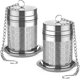 thumbnail image 1 of Infusores de té para té suelto, (paquete de 2) juego de colador de té de acero inoxidable 18/8, filtro de té de malla extrafina para preparar té, especias y condimentos, 1 of 5