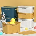 thumbnail image 3 of Boîte de Rangement avec Couvercle Gain d'Espace Grande Capacité Stable Empilable Rangement Matériau PP Jouets pour Enfants Boîtes Organisateur pour la Maison, 3 of 7
