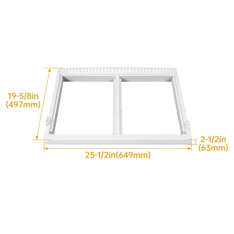 Kojem 240364787 Crisper Drawer Cover, ABS Snap Installation
