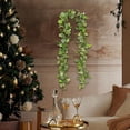 thumbnail image 6 of YOHAVEN Christmas Garland Decorations 6FT, Green Artificial Rattan Hanging Vines, Holiday Festive Leaf Garland for Mantle Fireplace Christmas Tree Front Door Wall Indoor Outdoor Home Decor, 6 of 6