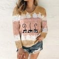 thumbnail image 1 of Hauts d'Été pour Femmes, T-Shirt à Col Rond Patchwork Imprimé, Blouse Décontractée, Grande Taille, en Liquidation, 1 of 7