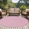 thumbnail image 4 of Round Rugs 5Ft, Pink Burlap Texture Round Area Rug Washable Indoor Throw Carpet, Farmhouse Vintage Pink Soft Non Slip Circle Rug for Cabinet Bathroom Home Decor Aesthetic, 4 of 8